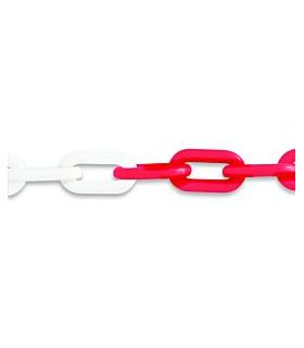 Chaine signalisation blanc rouge Ø8mm