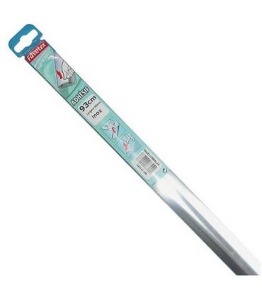 Barre seuil adhesive inox 30 x 83 cm
