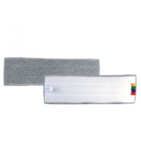 Frange de lavage microfibre fine velcro grise 40cm