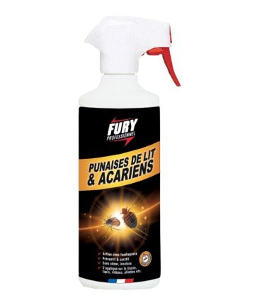 Fury tue punaises de lit et acariens pulv 500 ml
