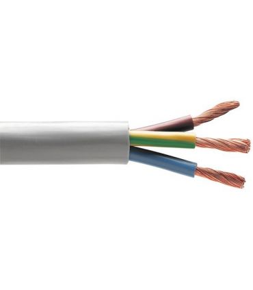 Câble h05vvf 3x1.5 blanc au mètre