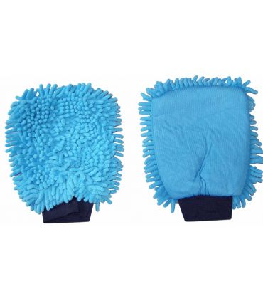 Gant de lavage microfibre rasta bleu Gant de lavage microfibre rasta bleu
