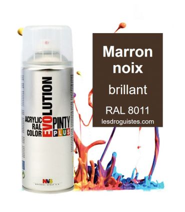 Pinty bombe 400ml marron ral 8011 bri.604
