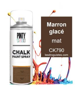 Pinty plus bombe craie 400ml marron mat