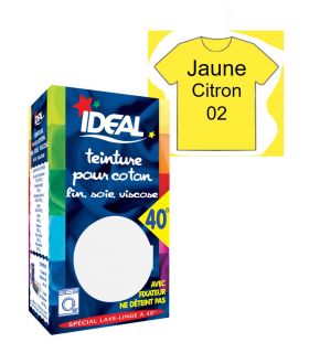 Teinture Tissu Idéal liquide - Jaune Moutarde - 40 ml - Teinture coton -  Creavea