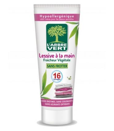 Tube lessive main 16 lavages arbre vert