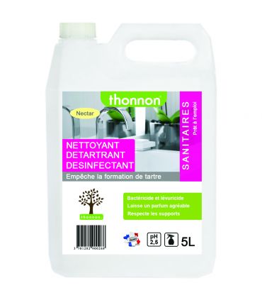 Détartrant désinfectant sanitaires 5 litres THONNON