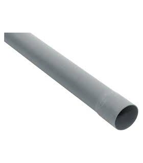 Tube pvc évacuation m1 Ø40 2ml gris