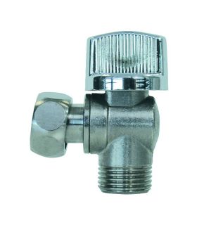 Robinet chasse 12x17 1/4t chrome équerre