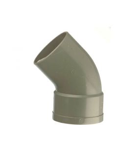 Coude pvc mâle/femelle Ø32 angle 45°