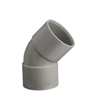 Coude pvc femelle/femelle Ø32 angle 45°