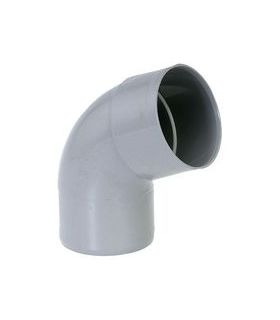 Coude pvc mâle/femelle Ø40 angle 67°