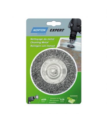 Brosse circulaire fil ondulé 0.2 Ø75mm t.6