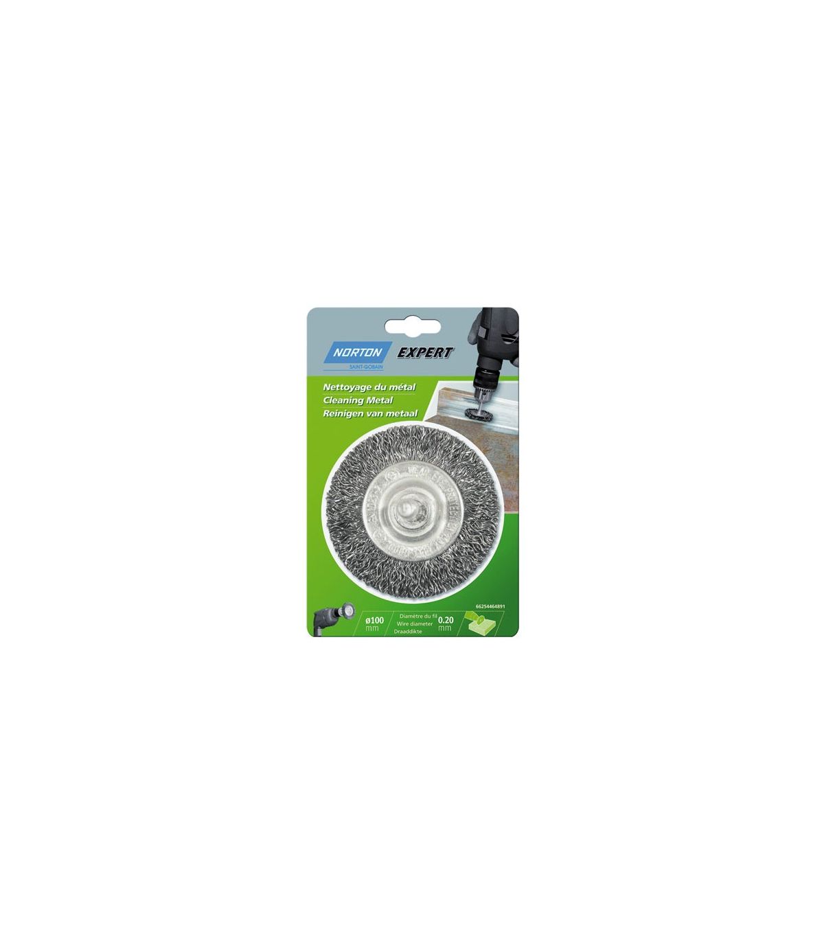 Brosse circulaire fil ondulé 0.2 Ø75mm t.6