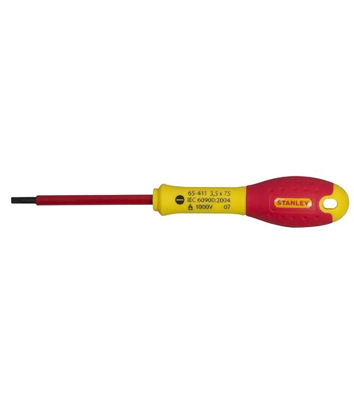 Tournevis éléctricien isolé 1000V 3,5x75mm Stanley