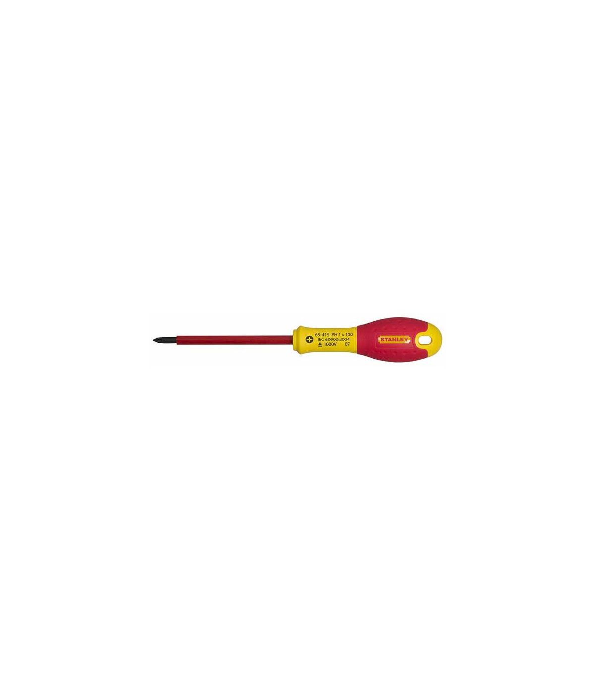 Tournevis éléctricien isolé 1000V 1x100mm Stanley