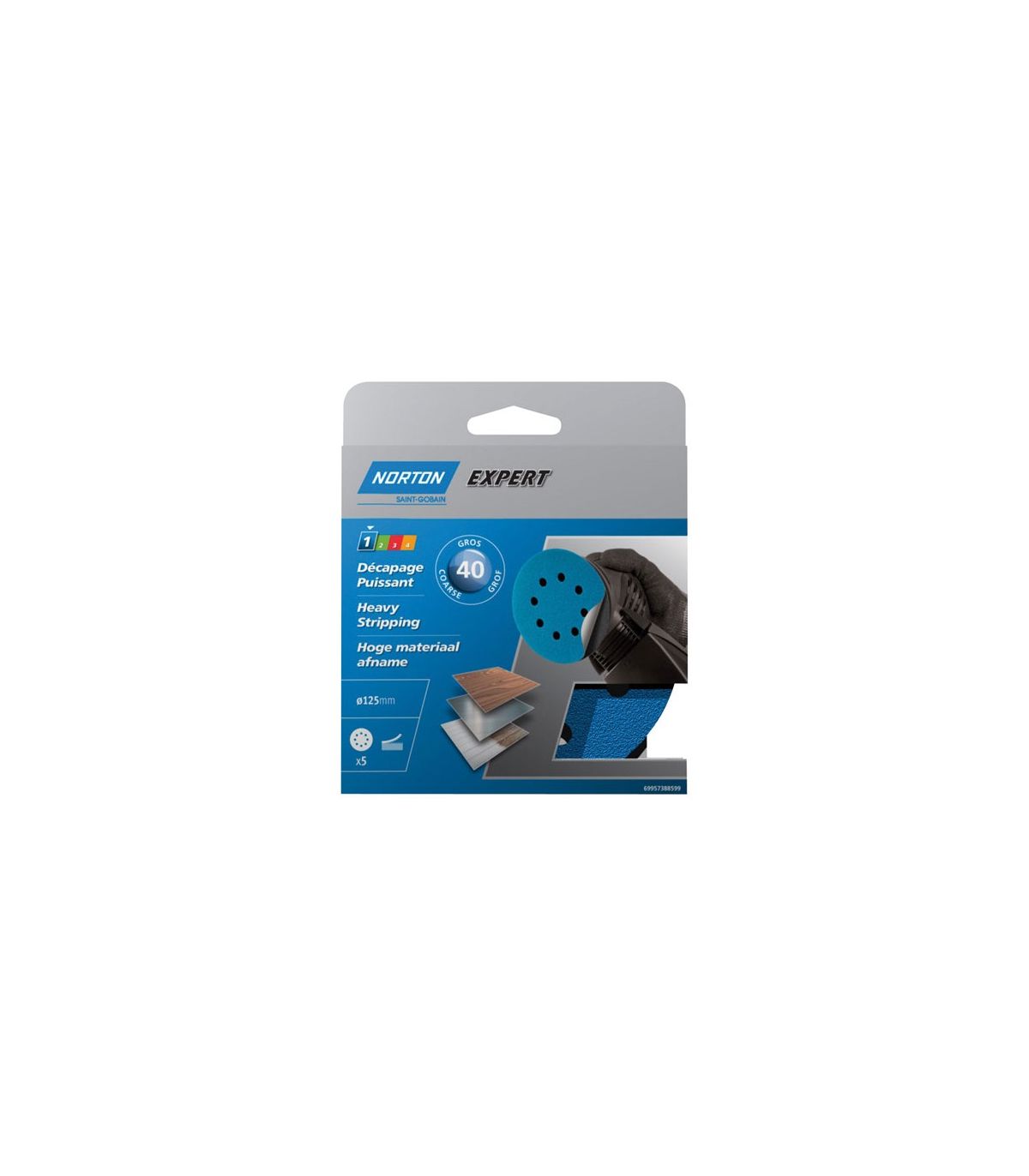 Disque 125mm auto agripant grain 40 x5