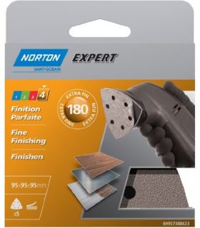 Triangle perfore 6 trous grain 180 x5