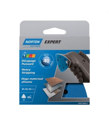 Triangle perfore 6 trous grain 40 x5