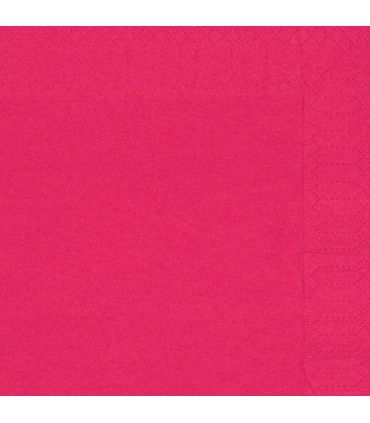 Serviettes 2 plis fushia  38x38cm x100