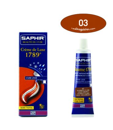 Cirage crème de luxe saphir tube 50ml marron clair Cirage crème de luxe saphir tube 50ml marron clair