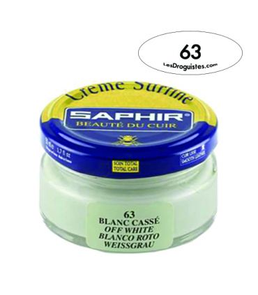 Cirage crème surfine pommadier 50 ml saphir blanc cassé Cirage crème surfine pommadier 50 ml saphir blanc cassé