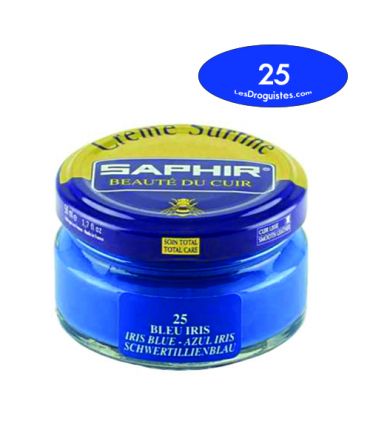Cirage crème surfine pommadier 50 ml saphir bleu iris Cirage crème surfine pommadier 50 ml saphir bleu iris