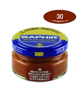 Cirage crème surfine pommadier 50 ml saphir brun cuivre