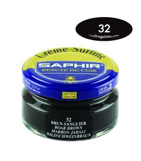 Cirage crème surfine pommadier 50 ml saphir brun sanglier