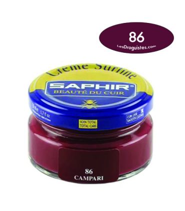 Cirage crème surfine pommadier 50 ml saphir campari Cirage crème surfine pommadier 50 ml saphir campari