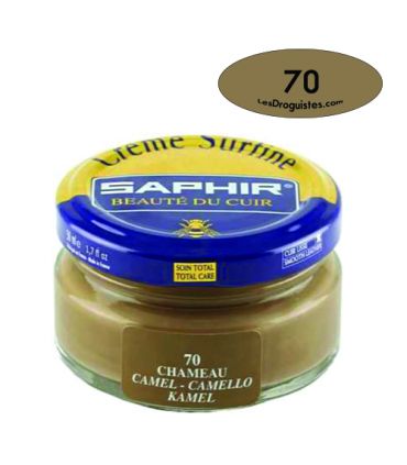 Cirage crème surfine pommadier 50 ml saphir chameau Cirage crème surfine pommadier 50 ml saphir chameau