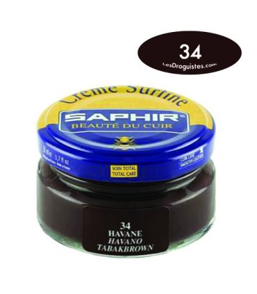Cirage crème surfine pommadier 50 ml saphir havane