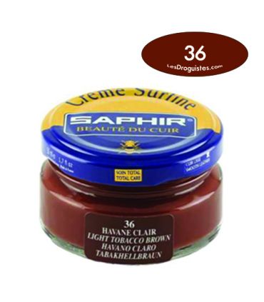 Cirage crème surfine pommadier 50 ml saphir havane clair