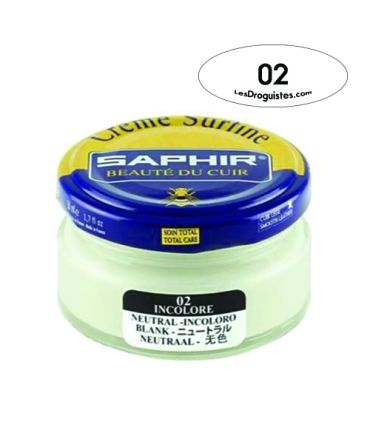 Cirage crème surfine pommadier 50 ml saphir incolore