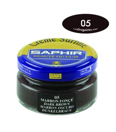 Cirage crème surfine pommadier 50 ml saphir marron foncé