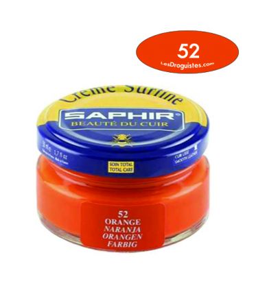 Cirage crème surfine pommadier 50 ml saphir orange