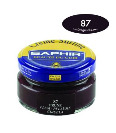 Cirage crème surfine pommadier 50 ml saphir prune