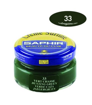 Cirage crème surfine pommadier 50 ml saphir vert chasse