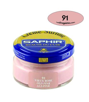 Cirage crème surfine pommadier 50 ml saphir vieux rose