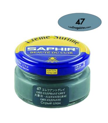 Cirage crème surfine pommadier 50 ml saphir gris élephant
