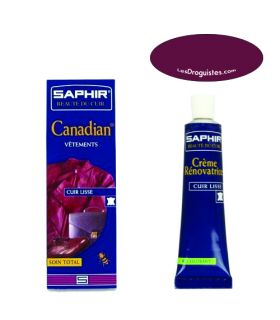 Cirage crème reconstituante canadian saphir tube 75ml rouge hermes