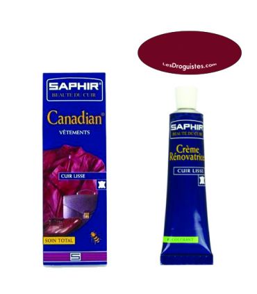 Cirage crème reconstituante canadian saphir tube 75ml rouge cerise