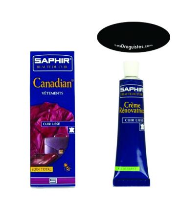 Cirage crème reconstituante canadian saphir tube 75ml noir