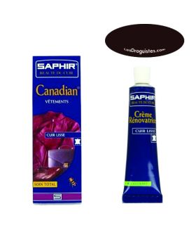 Cirage crème reconstituante canadian saphir tube 75ml havane