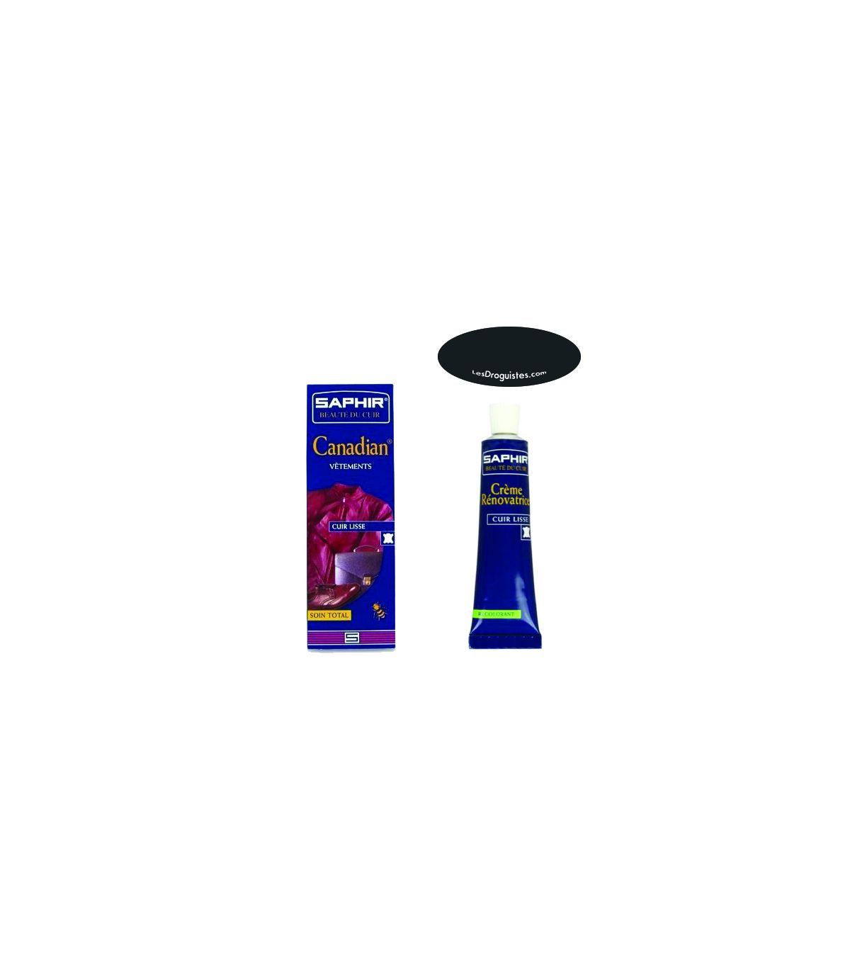 Cirage crème reconstituante canadian saphir tube 75ml gris foncé
