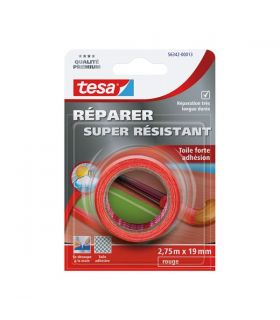 Toile adhésive Premium REPARER rouge 2.75x19mm Tesa