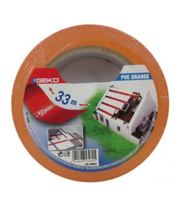 Adhésif pvc orange 50mmx33m