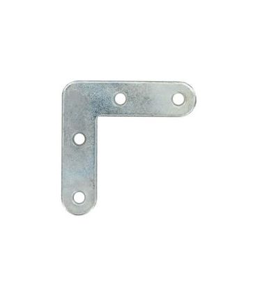 Équerre d'assemblage plate 80x80mm zinguée x4
