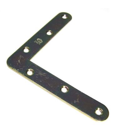 Équerre d'assemblage plate 100x100mm zinguée x4