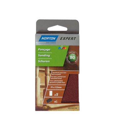 Patin câle 70 x 125 autogrip grain 80 x5